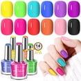 thumbnail image 1 of Set de esmaltes de uñas SAVILAND Quick Dry 12, verde neón, 10 ml, regular, 1 of 7