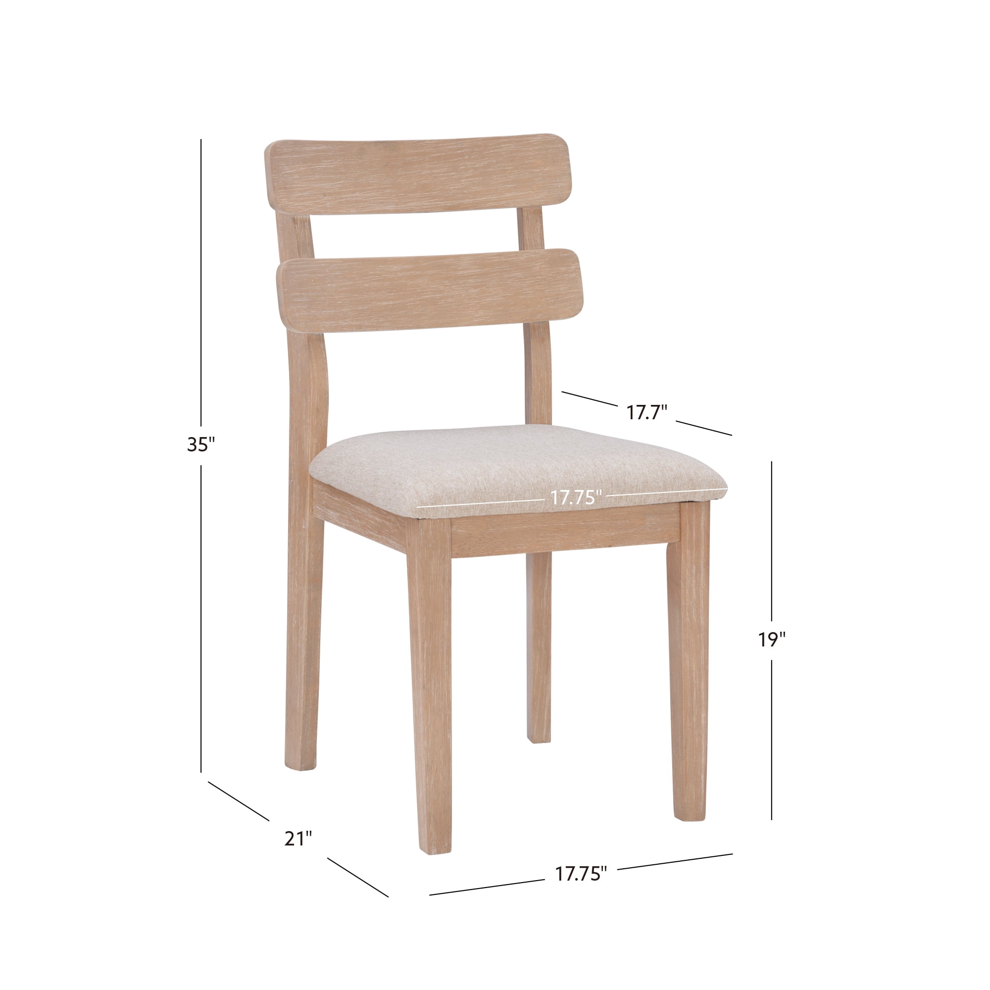 Powell Davini Upholstered Dining Chair, Natural