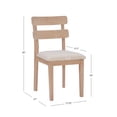 thumbnail image 6 of Powell Davini Upholstered Dining Chair, Natural, 6 of 10