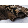 thumbnail image 4 of Handcraft Rugs - Abstract Area Rug Modern Contemporary Floral and Patchwork Geometric Design Chocolate Brown / Beige / Mocha / 7.8 ft.by 10 ft., Chocolate, 4 of 8