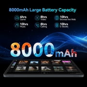 2026 Android 15 with Octa-core Processor, 16GB+128GB, 1TB Expandtion, 8000mAh Battery, HD IPS Large tableta,WiFi 6&BT5.0