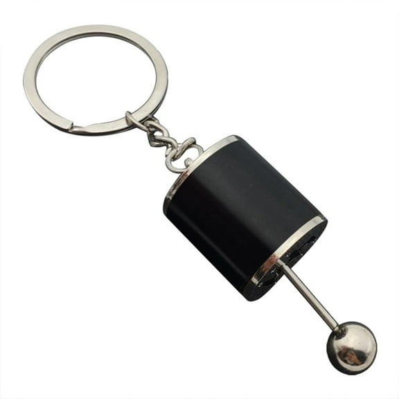 Pgeraug gifts for women Metal Car Gear Knob Gear Shift Gear Stick Gearbox Model Keychain Keyring Gift The cup Black