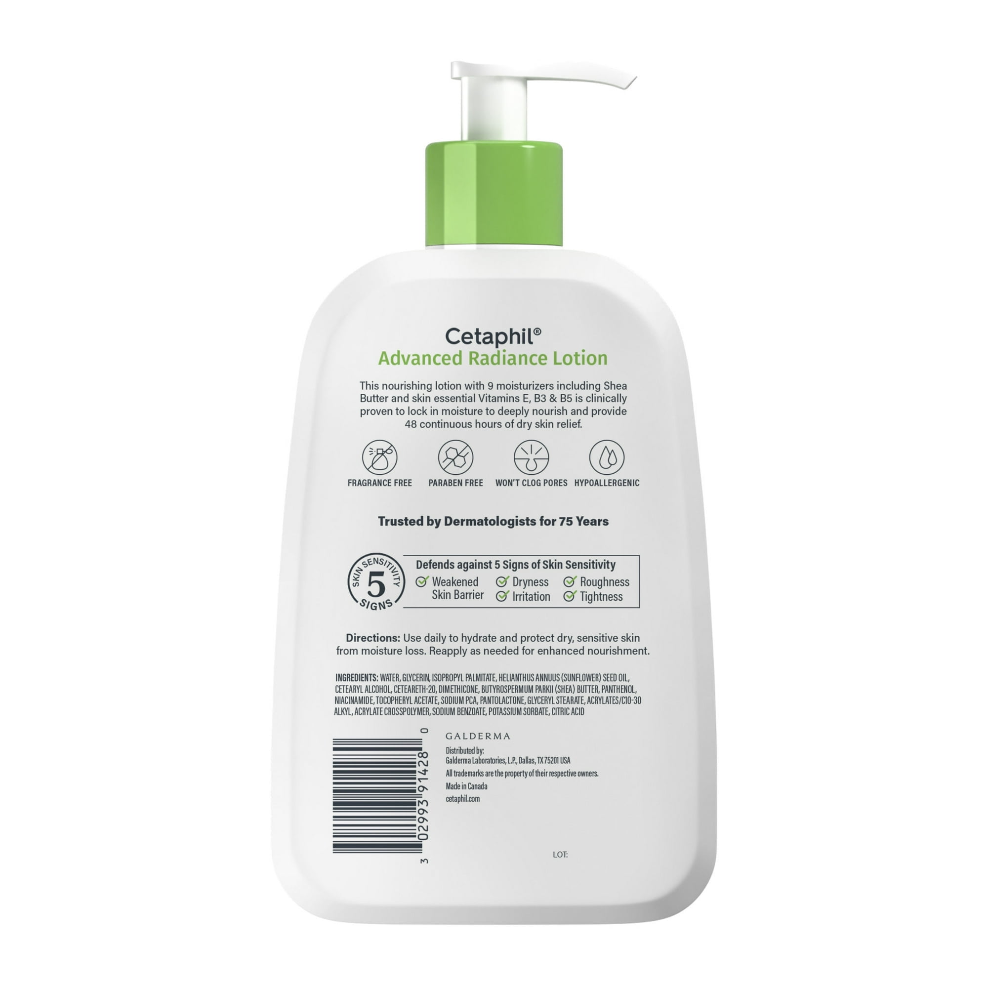 Cetaphil Advance Relief Lotion with Shea Butter, 16 Oz..