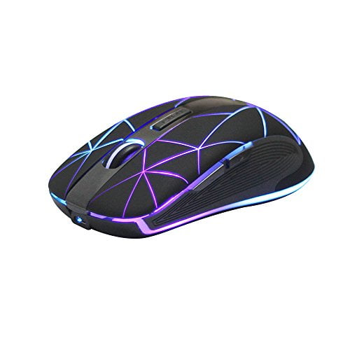 Mouse inalambrico Rii RM200 1600 DPI con 5 botones -Negro