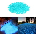 thumbnail image 2 of Glow in The Dark Stones Garden Pebbles Rocks Indoor Outdoor Decor Luminous Stone, 2 of 4