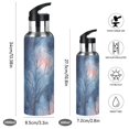 thumbnail image 2 of Yayeee 33oz Double Wall Stainless Steel Water Bottle with Flip Straw, Trees in The Night, 2 of 7