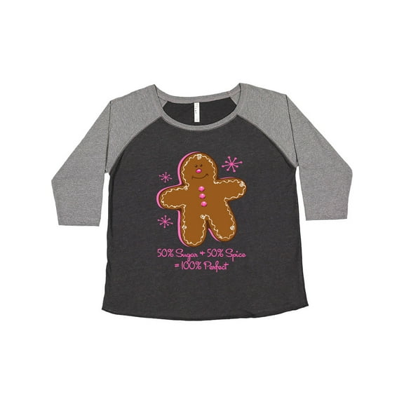 Inktastic Sugar & Spice Gingerbread Women's Plus Size T-Shirt
