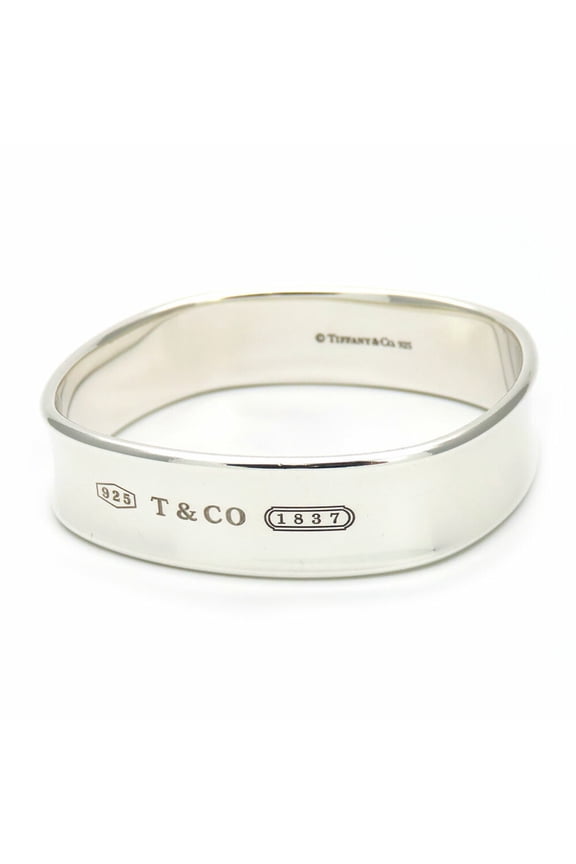 Pre-Owned Tiffany Bracelet 1837 Square Silver 925 Approx. 57.0g Bangle Accessory... (Good)