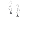 thumbnail image 2 of Delight Jewelry Silvertone Mini Buddha Open Heart French Earrings, 2 of 4
