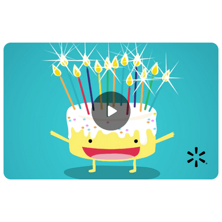 Singing Birthday Cake Walmart eGift Card