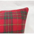thumbnail image 3 of Fennco Styles Rustic Tartan Plaid Cotton Decorative Throw Pillow 18" W x 18" L - Red Plaid Cushion for Christmas, Couch, Home, Farmhouse and Office Décor, 3 of 6