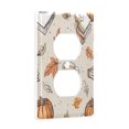thumbnail image 2 of Yayeee Duplex Wall Plate 1-Gang 4.5"x2.7" Home Receptacle Light Switch Decorative Outlet Cover, Fall Coffee, 2 of 7