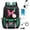 Green, variant on Glitter Butterfly Print Color Block Backpack For Teen Girls School Backpack With USB Charging Port