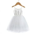 thumbnail image 6 of Toddler Girls Princess Dress Suspender Off-the-Shoulder Summer Thin Mesh Skirt 2-8Y, 6 of 9