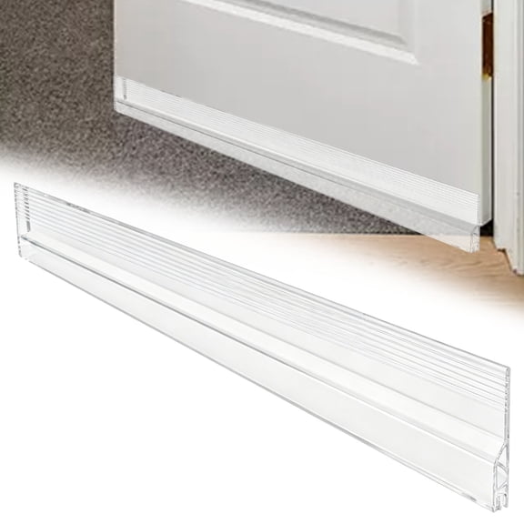 BNNG Door Draft Stopper, Adjustable Weather Stripping Seal for Cold Insulation, Bottom/Under Sweep for Exterior & Interior Doors, Seal Blocker Noise, 1.96x39.4 inches
