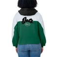 thumbnail image 5 of Women's WEAR by Erin Andrews Green/White New York Jets Color Block Full-Zip Hoodie, 5 of 5