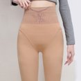 thumbnail image 2 of Gibobby Leggings Mujer Leggings informales para mujer, mallas ajustadas, gruesas y cálidas para caminar（Beige， 300G), 2 of 5