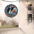 thumbnail image 6 of Vibrant Metal Hanging Wind Spinner with Whimsical Turkey Design & Circular Pattern - Perfect for Yard & Garden Decor, 6 of 6
