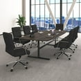 thumbnail image 2 of Boss Office Products Modern CaressoftPlus Vinyl High Back Conference Executive Chair, Black, 2 of 8