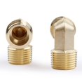 thumbnail image 4 of U.S. Solid 1/2 in MNPT x 1/2 in MNPT Brass Pipe Fitting 90 Degree Barstock Street Elbow Pack of 2, 4 of 6