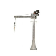 Vestil Manufacturing WTJ-20-4-DC-GAL 4-7 ft. DC Powered Boom Adjust Jib Crane - Galavinized, 2000 lbs