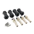 thumbnail image 2 of ruedas hexagonales Paquete de 4 adaptadores de cubo de extensión de rueda para Axial Scx10 D90 CC01 RC Car Truck piezas de repuesto , 15mm negro, 2 of 8