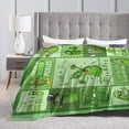 thumbnail image 4 of Wijzvio Just A Girl Who Loves Pickles Throw Blanket Soft Fuzzy Fleece Blanket For Couch Bed Living Room Decoration 80"X60", 4 of 9