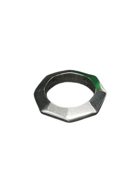 Pre-Owned BOTTEGA VENETA Octagon Ring, Silver (Ag925), Men's