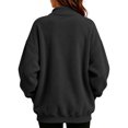 thumbnail image 4 of Dweltoz Cat Carrier Sweatshirts Dog Pouch Sweatshirts Kangaroo Pocket Pet Care Long Sleeve Zip up Pullovers Mom Dog Carrier Tops Winter Warm Comfy Clothes,Black 2XL, 4 of 5
