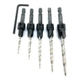 thumbnail image 5 of FTG USA Wood Countersink Drill Bit Set #4#6#8#10#12 Tapered Countersink Bit, 5 of 9