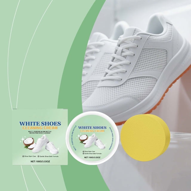 Limpiadores domésticos Crema para limpiar zapatos blancos Eliminación suave y multifuncional de manchas amarillas Limpieza y cuidado de zapatos para mantenerlos brillantes y limpios Crema para limpiar