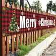 thumbnail image 4 of POINTERTECK Large Merry Christmas Banner  Red Buffalo Plaid Xmas Sign Xmas Outdoor & Indoor Hanging Decor with Xmas Tree Pattern for Christmas Party  Outdoor Indoor Decoration, 4 of 4