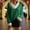 A215 Green, variant on Xdegoge Sweaters for Women Pullover Vneck Tops Ribbed Knit Faux Fur Trim Shirts Long Sleeve Casual Tshirts Fall Winter Fashion Clothes