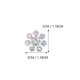 thumbnail image 4 of Festive Snowflake Accessories Wedding Decor Cloth Festive Atmosphere Creation 500Pcs, 4 of 5