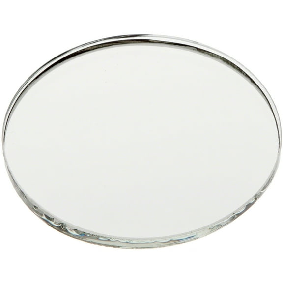 Plymor 2" Round, 3mm Thick Non-Beveled Glass Mirror Circle, Pack of 12