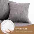 thumbnail image 5 of Swivel Barrel Chair, 39'' W Linen Blend Round Swivel Chair – 360 Degree, Upholstered Armchair with Modern Design; Comfy Single Accent Sofa Chair for Living Room, Bedroom, Grey, 5 of 7