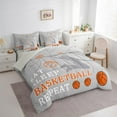 thumbnail image 3 of Castle Fairy Boys Girls Eat Sleep Basketball Twin Bedding Sets 7-Piece,Ball Gamer Bedding Comforter Set Microfiber,Sport Theme Breathable Sheet Sets,Luxury Bedroom Decor,Reversible, 3 of 8