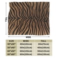 thumbnail image 5 of Tiger Print Throw Blankets All Season Ultra Soft Warm Fleece Blanket for Home Bed Sofa Couch Chair Outdoor Travel Camping 80x60, 5 of 6