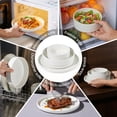 thumbnail image 2 of Onader 8-Piece Dinnerware Set, Speckled Plates and Bowls for Restaurant, Handcrafted Ceramic Dishware, Microwave & Dishwasher Safe - Seashell White, 2 of 7