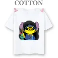 thumbnail image 5 of Camiseta de manga corta de algodón 100% para niños, camiseta informal de verano con dibujos animados de Anime de Disney de los años 90, regalo Kawaii para niños y niñas, 5 of 5