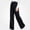 Black, variant on HAOTAGS Girls Sweatpants (3-13) Elastic Waist Wide Leg Casual Loose Trousers with Side Pockets Gray Size 7