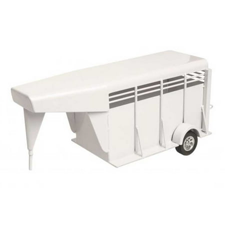 Little Buster Toys White Gooseneck Stock Trailer White Little Buster Toys White Gooseneck Stock Trailer White