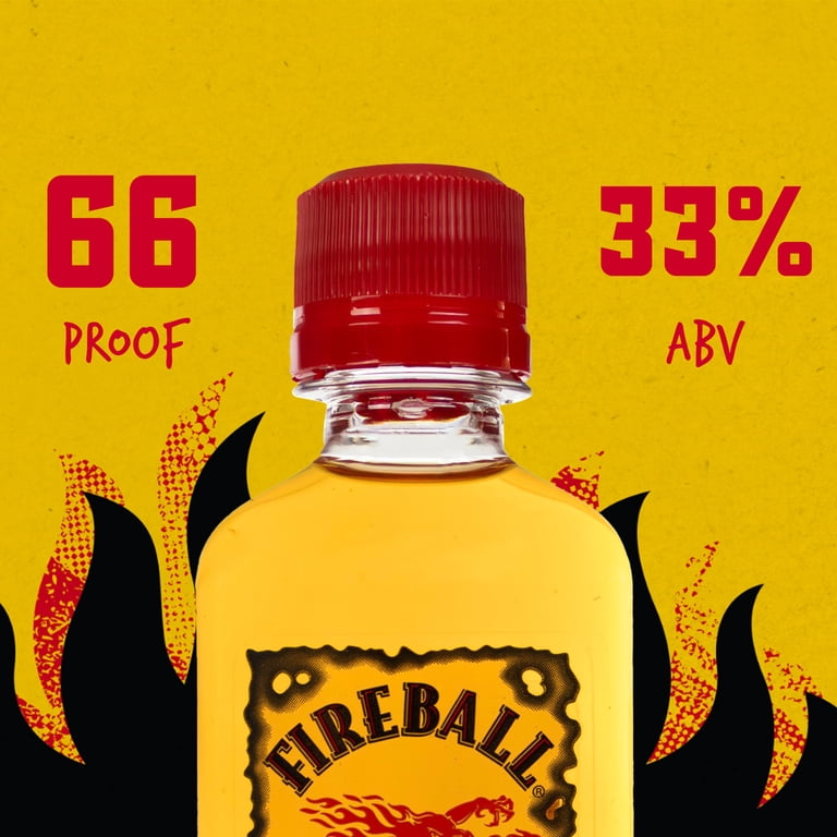 ギラーモ フォルチーノ The Fireball 箱無し FIREBALL, Whiskey, 50ml Plastic Bottle, Cinnamon Flavored