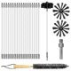 thumbnail image 1 of 22 PCS Chimney Cleaning Brush,Duct Vent Cleaning Set with 18 Nylon Rods,for Fireplace/Dryer Vent /S, 1 of 5