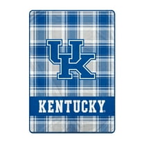 Pegasus Kentucky Wildcats 66" x 95" Oversized Plaid FAN-mily Ultra Cozy Blanket