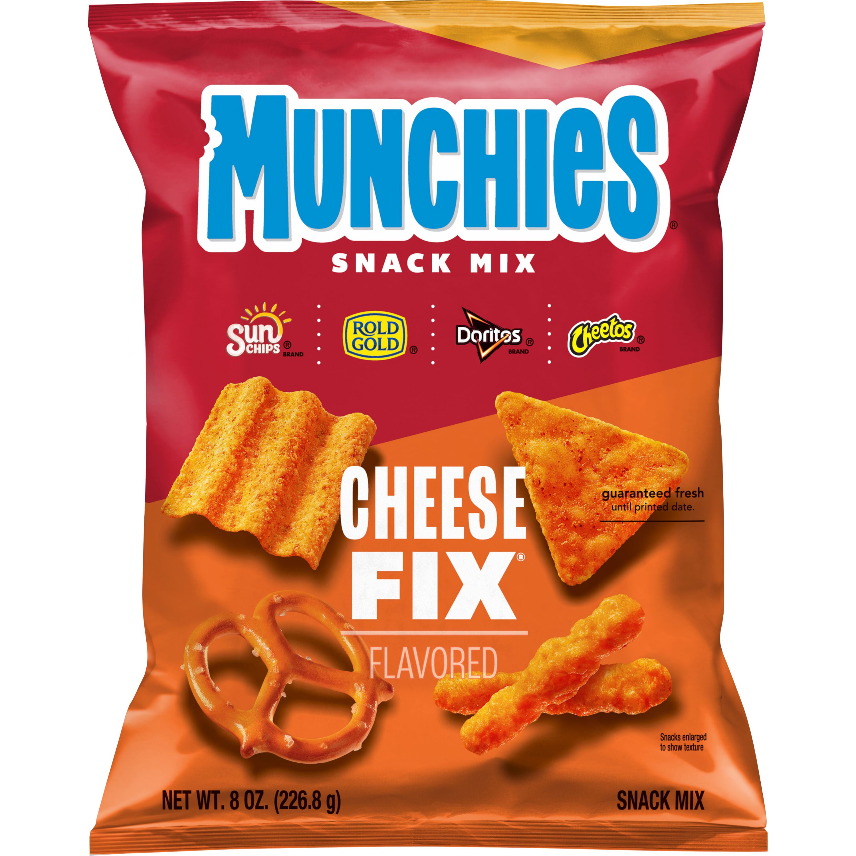 (3 pack) Munchies Cheese Fix Snack Mix, 8 Ounce Bag