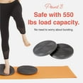thumbnail image 4 of Primasole Balance Disc comes with an Air Pump Exercise Wobble Cushion for Stability Workout 1 PC Cool Grey Color PSS91NH019A, 4 of 7