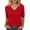 Red&16W0312, variant on Garbnen Ribbed Shirts for Women Knitted V Neck Women's Half Sleeve Tops Fitted Spring Stretch Basic Sweater Tunics for Women Green M