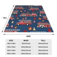 thumbnail image 5 of Bingfone Fire Truck 1 Print Flannel Fleece Blanket Throw Blanket For Bed,Sofa,Couch,Travel,Camping(60"X50"), 5 of 9