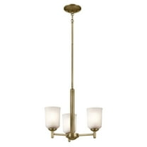 3 Light Mini Chandelier in Traditional Style-15.25 inches Tall and 17.5 inches Wide Bailey Street Home 147-Bel-5147170